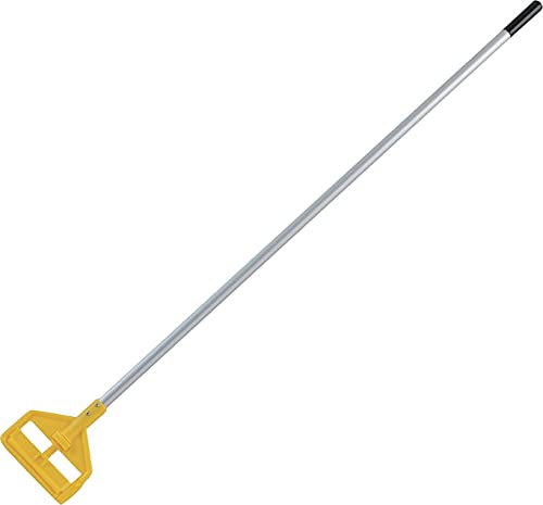 rubbermaid invader aluminum side-gate wet-mop handle 60-inch grayyellow
