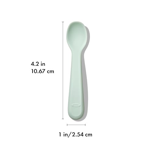 OXO Tot Silicone Spoons 2-Pack SmoothSoftSmessless