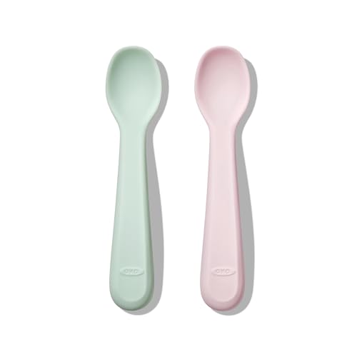 OXO Tot Silicone Spoons 2-Pack SmoothSoftSmessless