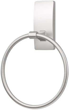 Command Hand Towel Holder Satin Nickel 5 lbs Capacity Rust-Resistant Organizer