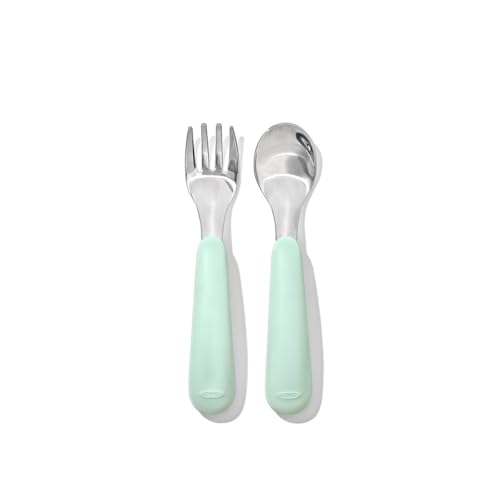 OXO Tot Opal Flatware Set for Babies - Easy-to-Hold Durable Utensils
