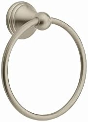 Luxury brushes nickel towel ring Preston collection bathroom