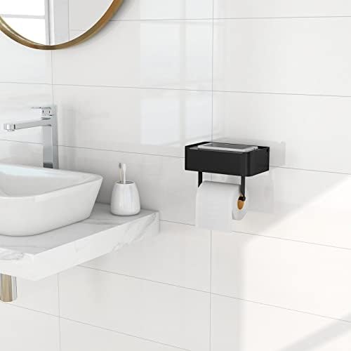 JUYSON Toilet Paper Holder with Shelf