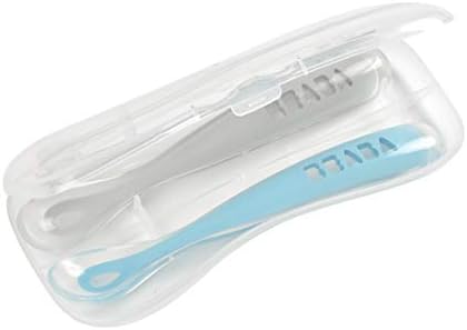 Introducing Babys First Solids BeeABA Baby Spoon Set with Travel Case