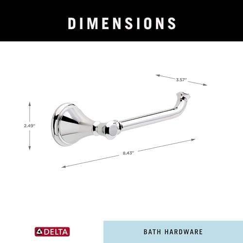 Reliable Choice - Delta Faucet 79750 Cassidy Toilet Paper Holder Chrome Durable Stylish
