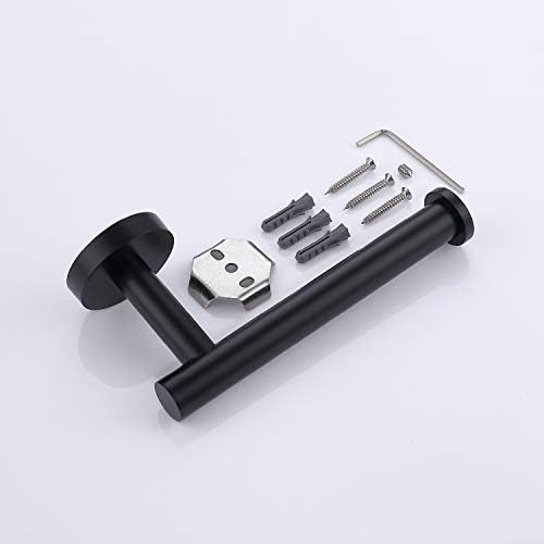 TASTOS Matte Black Toilet Paper Holder