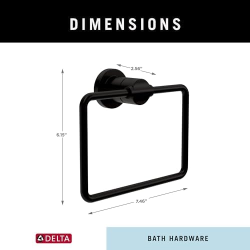 Delta Nicoli Hand Towel Holder Black Matte