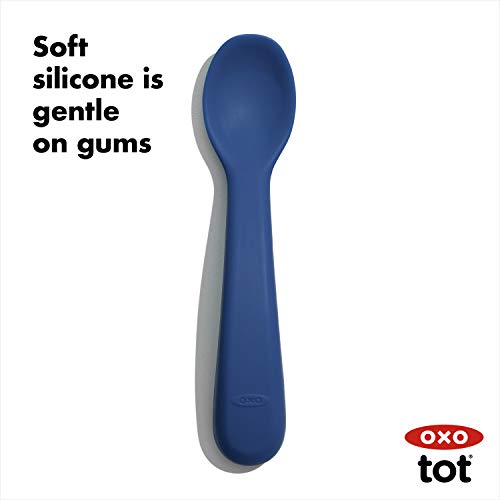 OXO Tot Silicone Spoon Set - Safe for New Baby