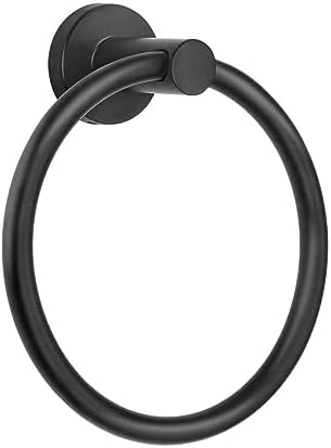 Premium Black Wall-Mounted Towel Holder SUS304 stainless steel