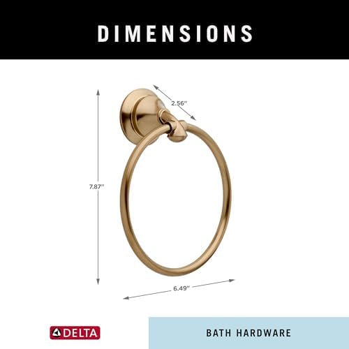 Delta Faucet 79446-CZ Linden Towel Ring Champagne Bronze