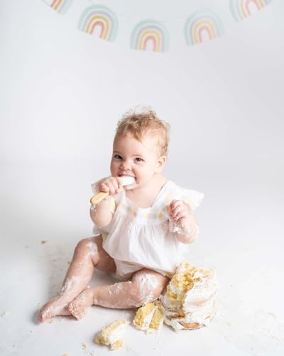 Avanchy Baby Spoons Set Bamboo Silicone Self-Feeding for 4-Month