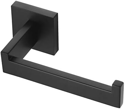 Sturdy Black Toilet Paper Holder Stainless Steel