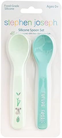 Stephen Joseph Silicone Baby Spoons Adorable for Feeding
