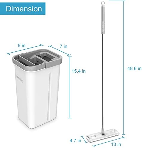 BOSHENG Mop and Bucket with Wringer Set 1