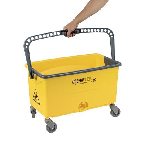 Ergonomic Handle 44 Quart Quick Drain Bucket with Wheels Multi-Functional Mopping Bucket