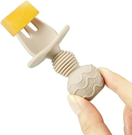 PandaEar 6-Piece Silicone Baby Spoons and Forks Self-Feedingessential Parent Tool