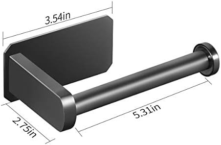 Stainless Steel Toilet Paper Holder - Easy Stick No Drilling