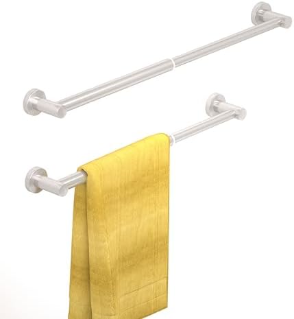 Adjustable Stainless Steel Towel Bar 14-245 inch Bathroom Sink Holder