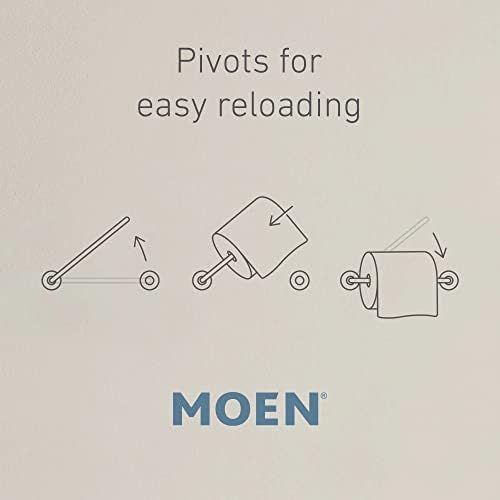 Moten Genta LX Matte Black Toilet Paper Holder - Wall Mount - Modern Design