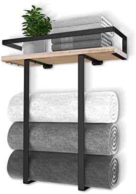 Elegant Metal Towel Holder for Small Spaces