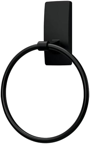 Command Hand Towel Holder for Bathroom Organization - Matte Black