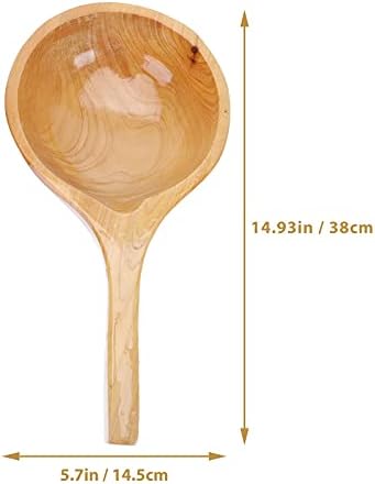 1pc Solid Wood Water Scoop