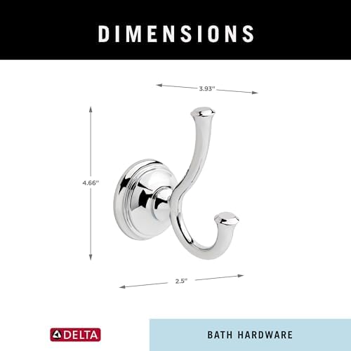 Delta 79735 Cassidy Double Towel Hook 1
