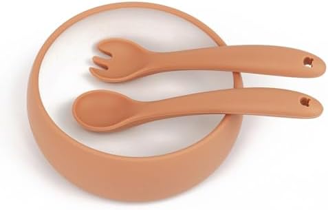 8-Piece Silicone BPA-Free Toddler Fork Spoon Set for Infants