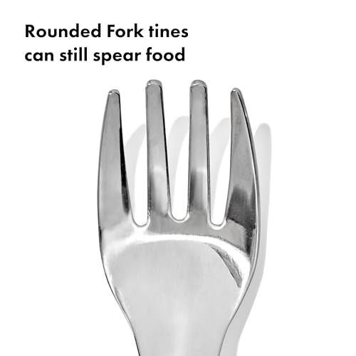 OXO Tot On-The-Go Fork Spoon Set Dusk