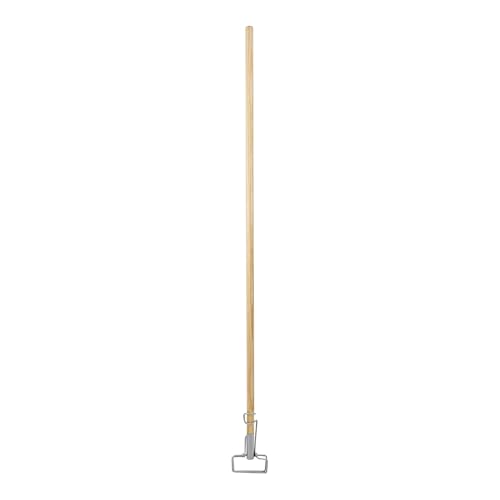 Boardwalk Spring Grip Mop Handle 60-inch Natural Wood Ergonomic Mop Grip