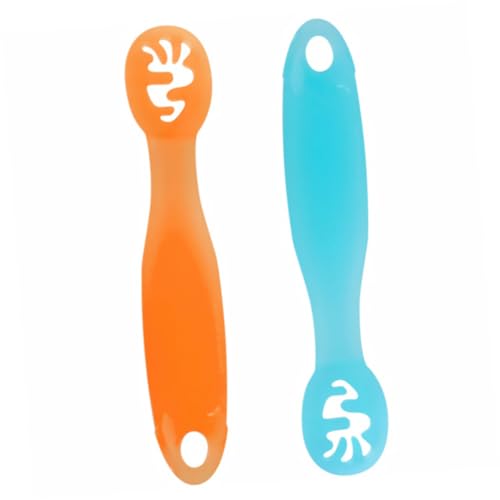 2PCS Safe Utensils Trainer Spoons for 1-Year-Olds