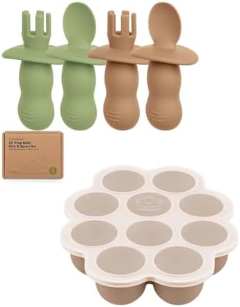 Perfect Baby Silicone Spoon and Fork Set for BLW