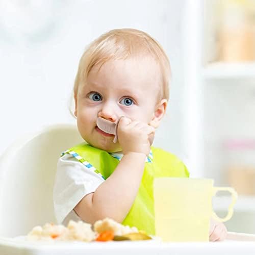 PandaEar 6-Piece Silicone Baby Spoons and Forks Self-Feedingessential Parent Tool