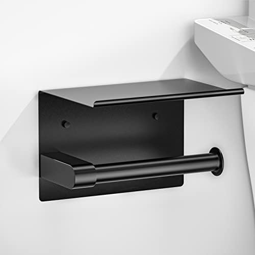 Black Toilet Paper Holder Wall-Mounted