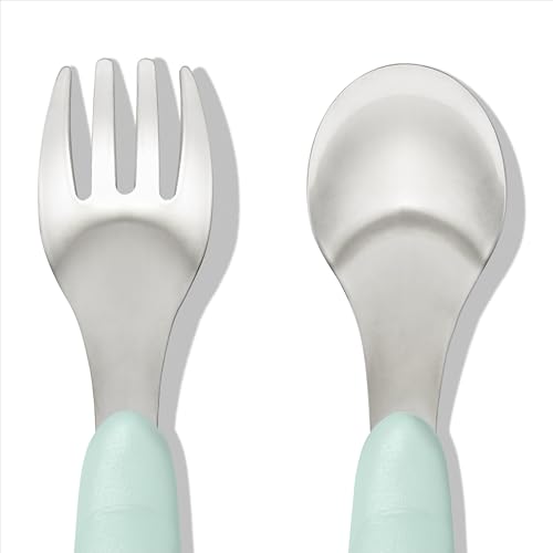 OXO Tot Opal Flatware Set for Babies - Easy-to-Hold Durable Utensils