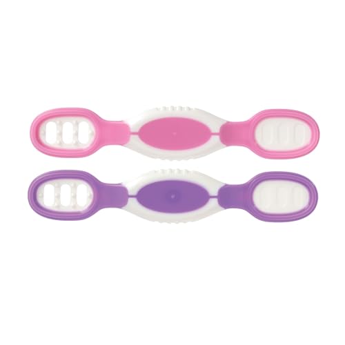 Nuby Dip Scoop Spoons for 6 Month Babies Feeding Assist