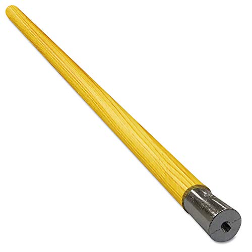 Durable Lie-Flat Screw-In Mop Handle Lacquered Wood 113 Dia x 54