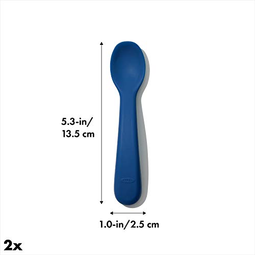 OXO Tot Silicone Spoon Set - Safe for New Baby