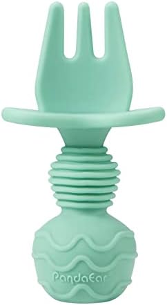 PandaEar 4-Piece Baby Spoons and Forks Self-Feeding Set