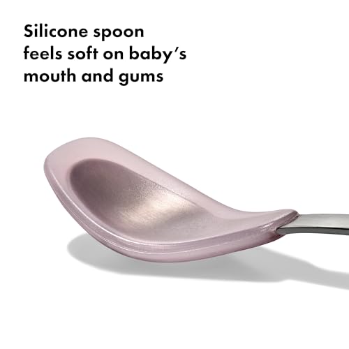 OXO Tot On-The-Go Feeding Spoon - Blossom