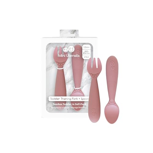 EZPZ Mini Utensils - 12 Mo - BPA Free - Toddler Set