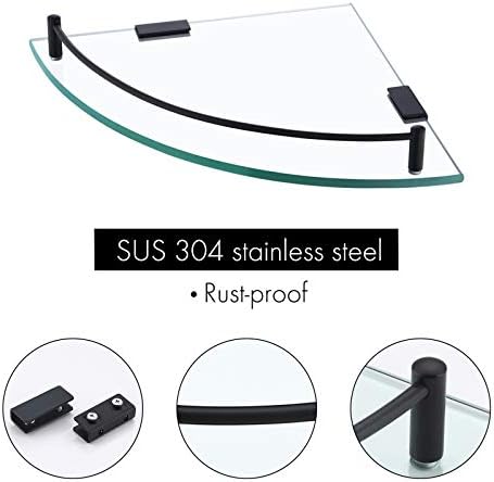 KES Tempered Glass Corner Shelf