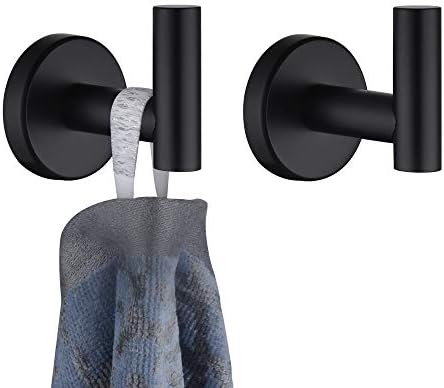 Durable Black Towel Hook for Bath Kitchen