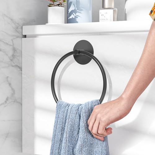 Matte Black Bathroom Towel Holder