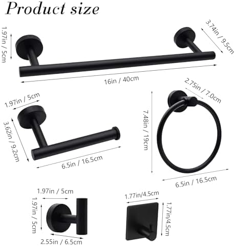14-Piece Stainless Steel Bathroom Accessories Set