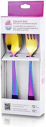 Ahimsa Kids Utensil Set - Safe Durable and Perfect for Toddlers