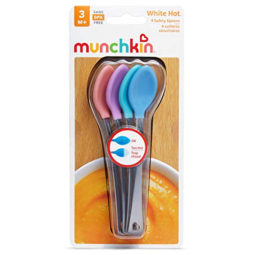Munchkin White Hot Safety Baby Spoons - 4-Pack for Toddler