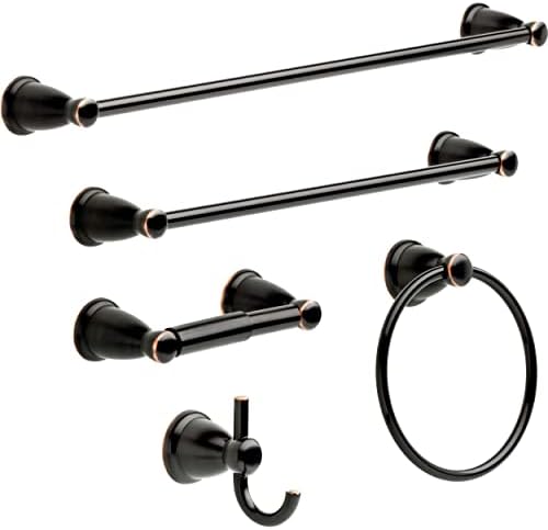Wall-Mounted Bath Towel Holder Oil-Rubbed Bronze Towel Ring Kinla Collection