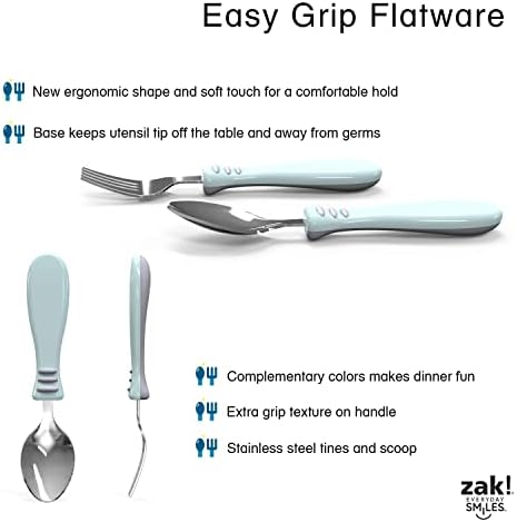 Zak Designs Bluey Character Flatware Set for Picky Eaters