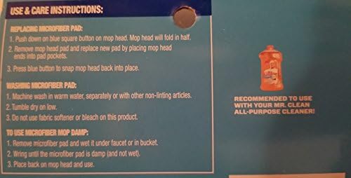 Get Spotless Every Time Microfiber WetDry Mop Refill for Mr Clean